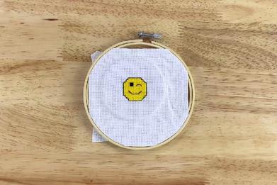 Easily Find the Center of Your Cross Stitch Hoop • Purple Leaf Designs