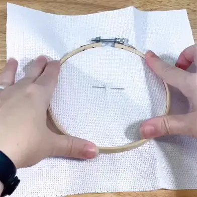 Help! How to finish embroidery hoop with too little edge fabric? : r/ Embroidery