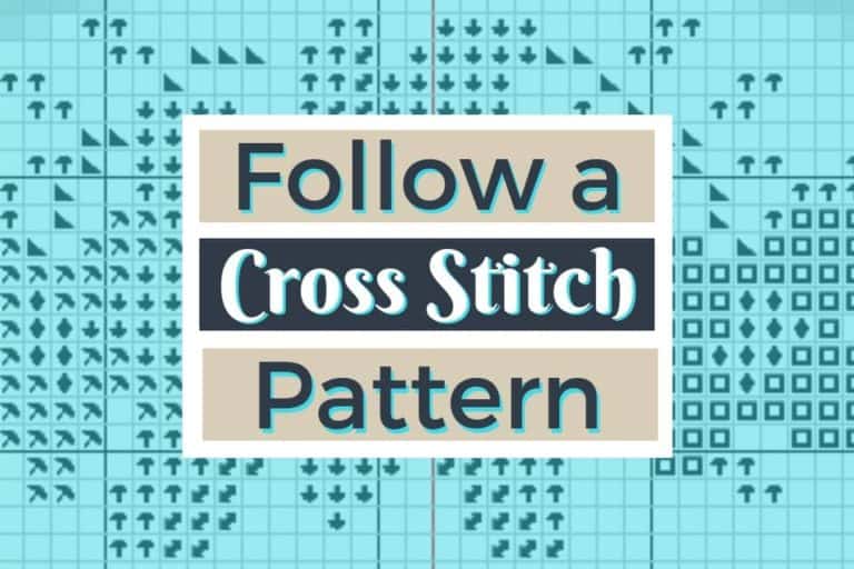 how to follow a counted cross stitch pattern