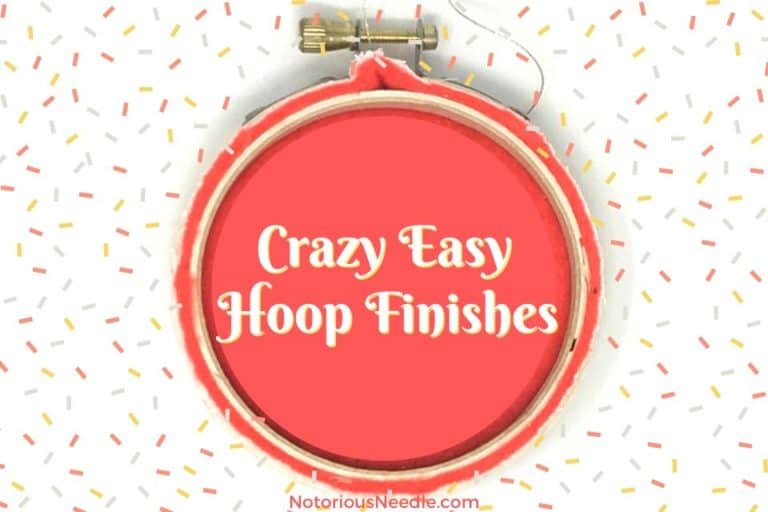 Crazy Easy Embroidery Hoop Finish Ideas post featured image