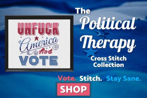 Unfuck America Political Therapy Cross Stitch Pattern Collection