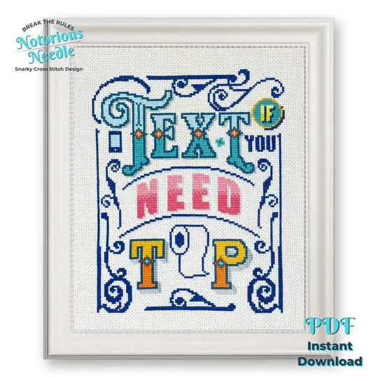Home Sweet Fucking Home Instant Download Cross Stitch Chart