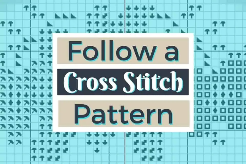 how to follow a counted cross stitch pattern